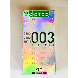 ภาพขนาดย่อของภาพหน้าปกสินค้าถุงยาง Okamoto 003 ถุงยางอนามัย ของเเท้ 100% ซีโร่ ซีโร่ ทรี 003 (10ชิ้น/กล่อง) จากร้าน p_wadee บน Shopee