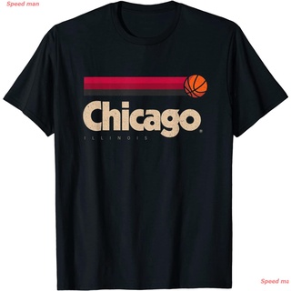 ราคาระเบิดSpeed man Chicago Basketball B-Ball City Illinois Retro Chicago T-Shirt ชิคาโก บูลส์ เสื้อChicago Bulls เสื้อค