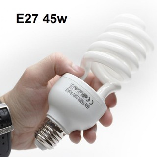 45W E27 5500K CFL หลอดไฟ Daylight แบบประหยัดพลังงาน 1ชิ้น