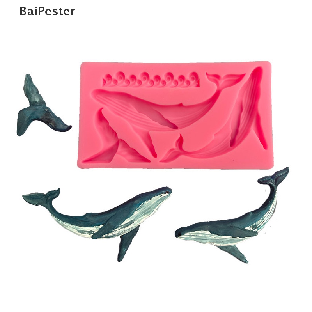 baipester-แม่พิมพ์ซิลิโคน-รูปปลาวาฬ-สําหรับทําเบเกอรี่-เค้ก-ขนมหวาน-ทะเล-เปิด