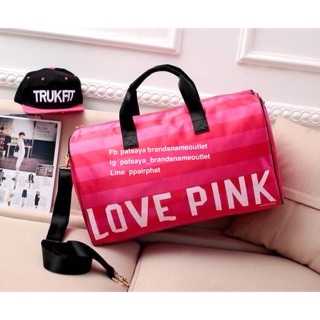  VICTORIAS SECRET LOVE PINK แท้💯outlet กระเป๋าเดินทาง  สีสันน่ารัก น่าใช้