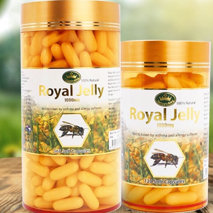 ของแท้-nature-king-royal-jelly-1000mg-365capsules-อาหารเสริม-นมผึ้ง-นำเข้าจากออสเตรเลียราคา-1ชิ้น