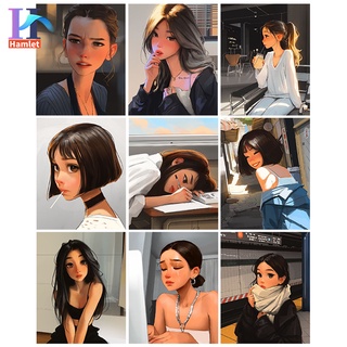 สินค้า Hamlet 【40x50cm】~Girl portrait~Digital painting/living room decoration/home furnishings DIY handmade painting/hand-painted unique gifts