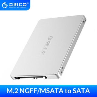 สินค้า Orico การ์ดอะแดปเตอร์แปลง Dual M.2 NGFF MSATA เป็น SATA 3.0 SSD เป็น 2.5 นิ้ว รองรับ SSD Type 2230 2242 2260 2280 สําหรับ Samsung