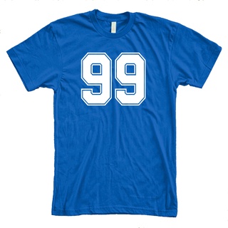 เสื้อยืดผู้ชาย90 เสื้อสาวอวบ - MRL พิมพ์เสื้อหมายเลขเจอร์ซีย์สีฟ้า Unisex บาสเกตบอล Gildan เสื้อยืด