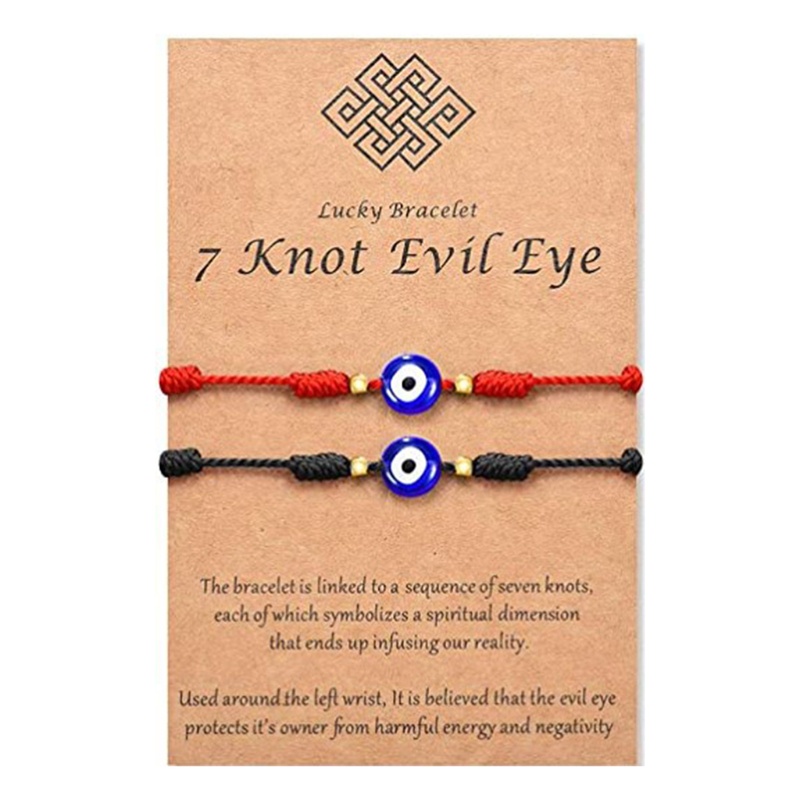 ชุดสร้อยข้อมือสร้อยข้อมือ-evil-eye-charm-แบบปรับได้-lucky-string