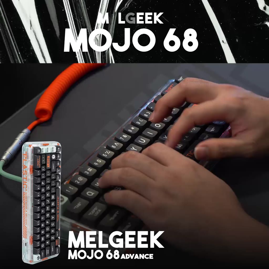คีย์บอร์ด Melgeek Mojo68 สี Plastic Advance ขนาด 65 Hotswap RGB ...