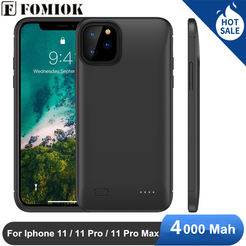 ภาพหน้าปกสินค้าเคสแบตเตอรี่สํารอง 4000 Mah สําหรับ for Iphone 12 mini 11 Pro Se 2 X Xr Xs Max 6 6 S 7 8 Plus 6plus 6splus 7plus 8plus