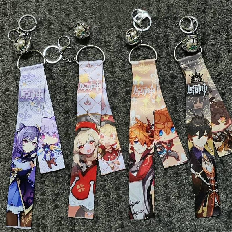 พวงกุญแจห้อยจี้การ์ตูน Game Genshin Impact Streamer Pendant Keychain ...