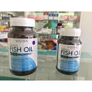 ภาพหน้าปกสินค้าVistra Salmon Fish oil 1000 mg ขนาด 45/75 เม็ด บำรุงสมอง ลดการอักเสบ ที่เกี่ยวข้อง