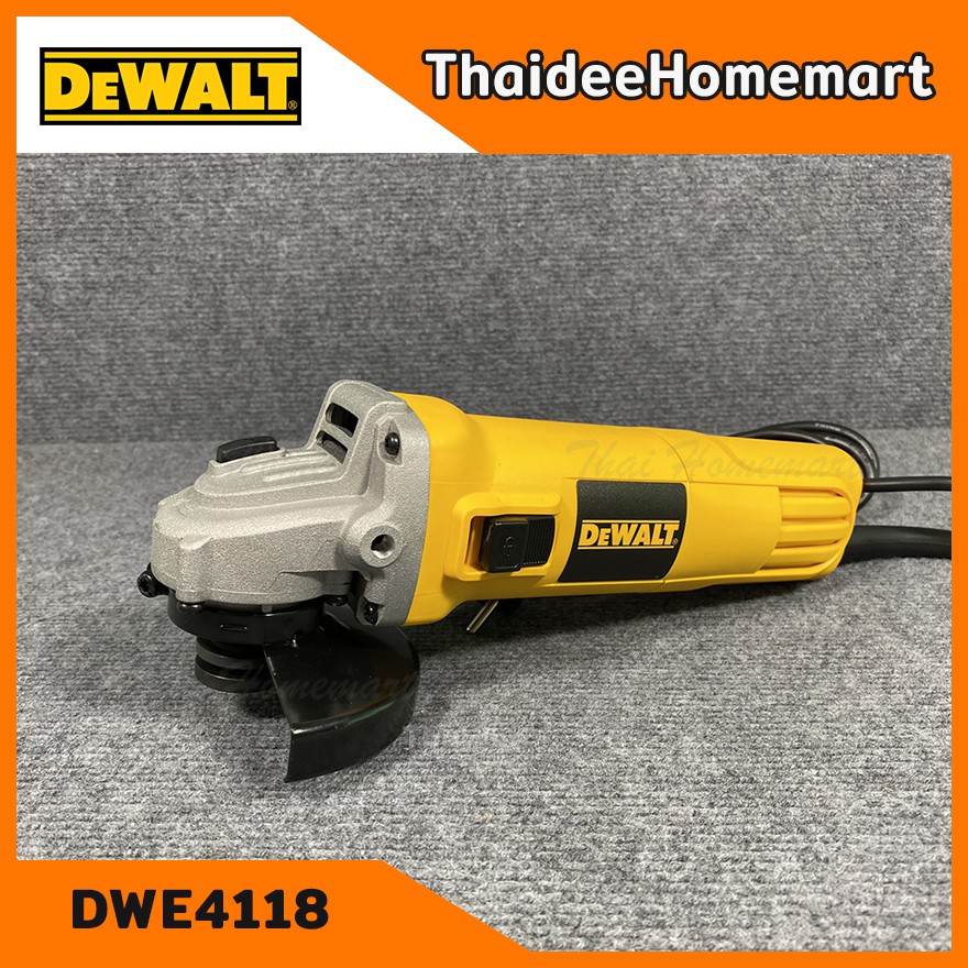 ภาพสินค้าDEWALT เครื่องเจียร์ไฟฟ้า 4 นิ้ว รุ่น DWE4118 (950วัตต์) ปรับรอบได้ รับประกันศูนย์ 3 ปี เครื่องเจียรมือถือ จากร้าน thaideehomemart_ บน Shopee ภาพที่ 4