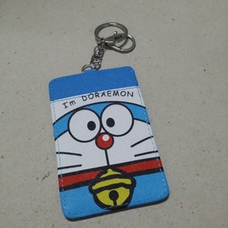 ป้ายชื่อ ป้ายใส่คีร์การ์ด แผ่นหนา ลาย โดราเอม่อน Doraemon ขนาด 7x11.5 ซม.