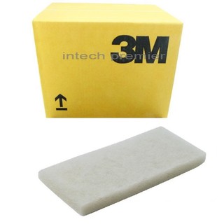 3M 8440 แผ่นใยขัดใหญ่สีขาวแบบละเอียด x10 แผ่น