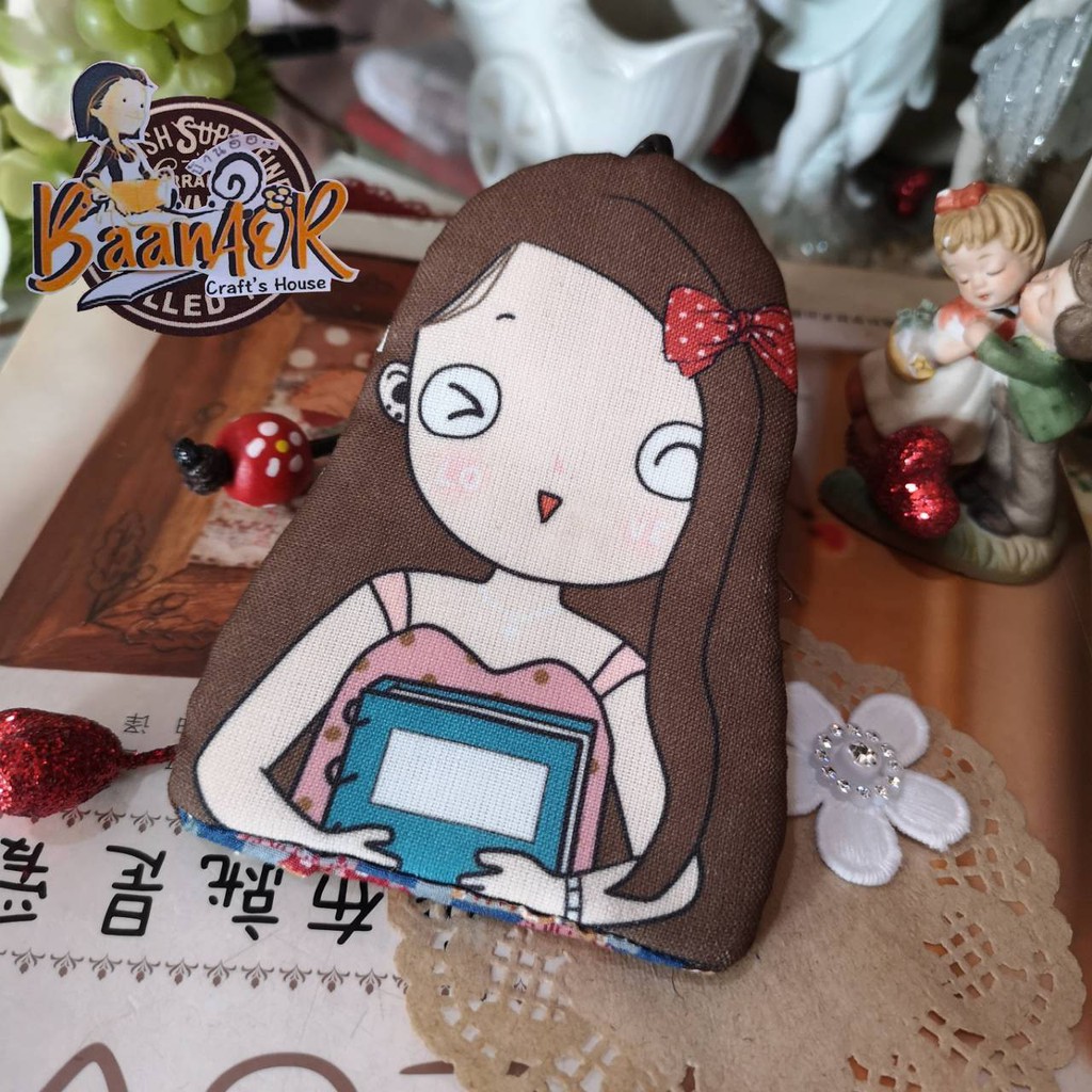 diy-kg-20144-elle-keycover-ที่เก็บกุญแจ-ลายสาวน้อย-elle