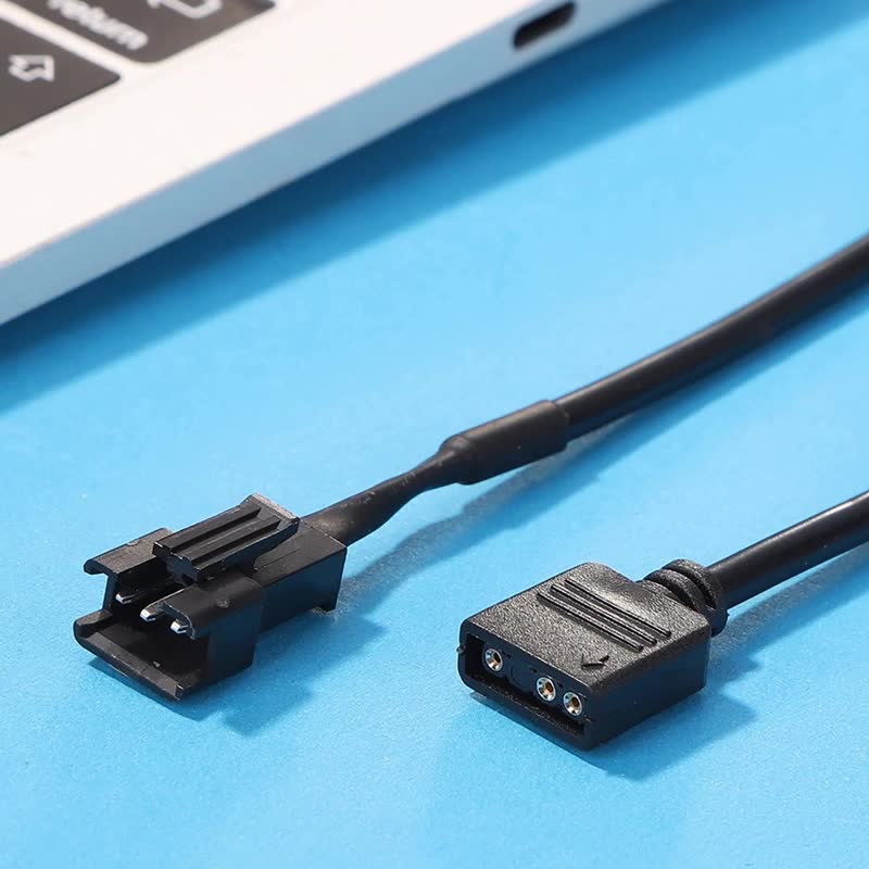 ev-อะแดปเตอร์แปลงสายเคเบิลเมนบอร์ด-12v-4pin-rgb-5v-3pin-สําหรับคอมพิวเตอร์-pc-สายไฟ-led-3pin-4pin-ตัวผู้-ตัวเมีย