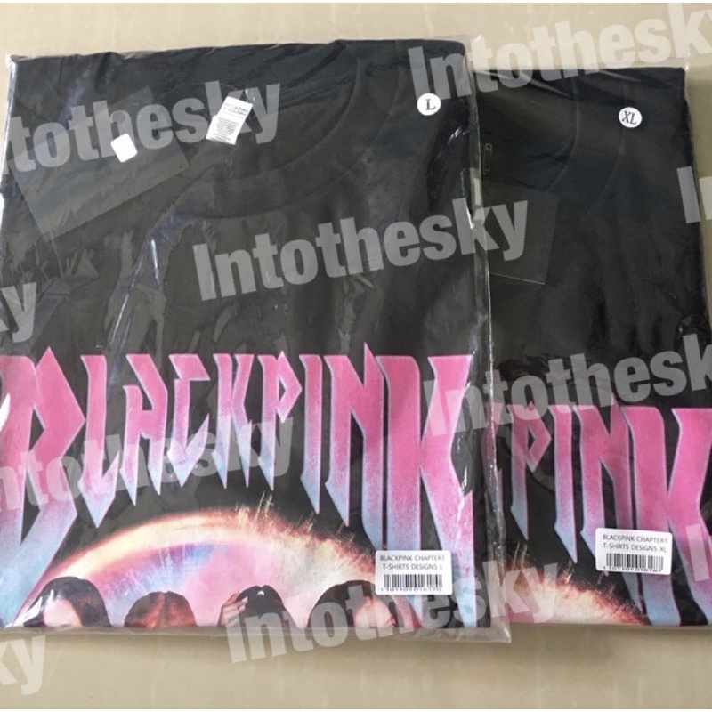 เสื้อยืดโอเวอร์ไซส์tshirtฝ้าย-พร้อมส่ง-t-shirt-blackpink-chapter1-design5-s-5xls-3xl