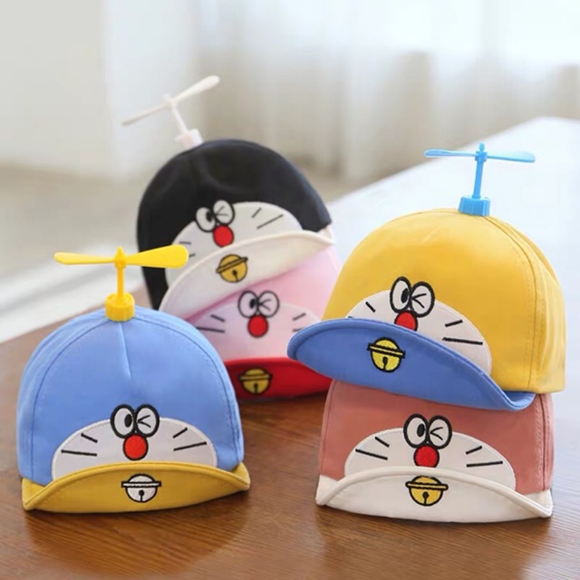 ภาพหน้าปกสินค้าหมวกเด็กเก็บ หมวกเด็กโต หมวกเด็กลาย Doraemon