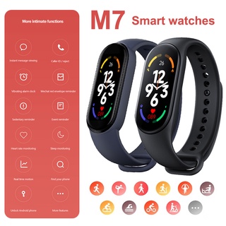 M7 Smart Watch Rate Rate Fitness Tracker ความดันโลหิต Sport กันน้ำสมาร์ทแบนด์