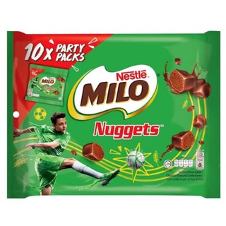 Nestle Milo Nuggets เนสท์เล่ท์  ไมโลนักเก็ตเคลือบช็อคโกเเลต (15กรัม×10ห่อ)