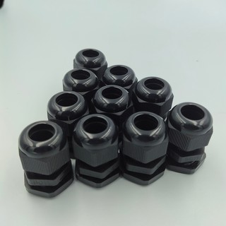 PG-11 NYLON CABLE GLAND ไนล่อน เคเบิ้ลแกลน Cable range : 5-10 IP68  ดำ/ขาว แพ็คละ 20 ชิ้น