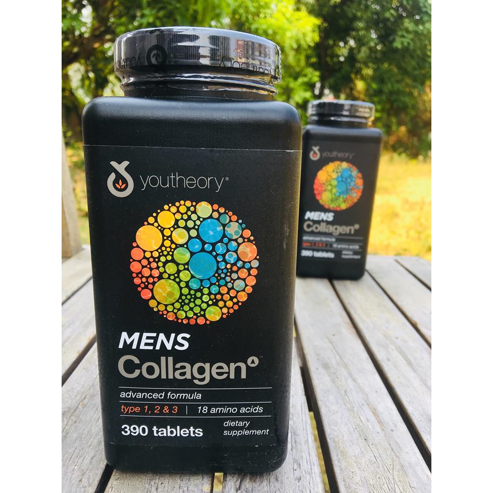 Youtheory® Mens Collagen Advanced Formula 390 Tablets คอลลาเจนสำหรับ