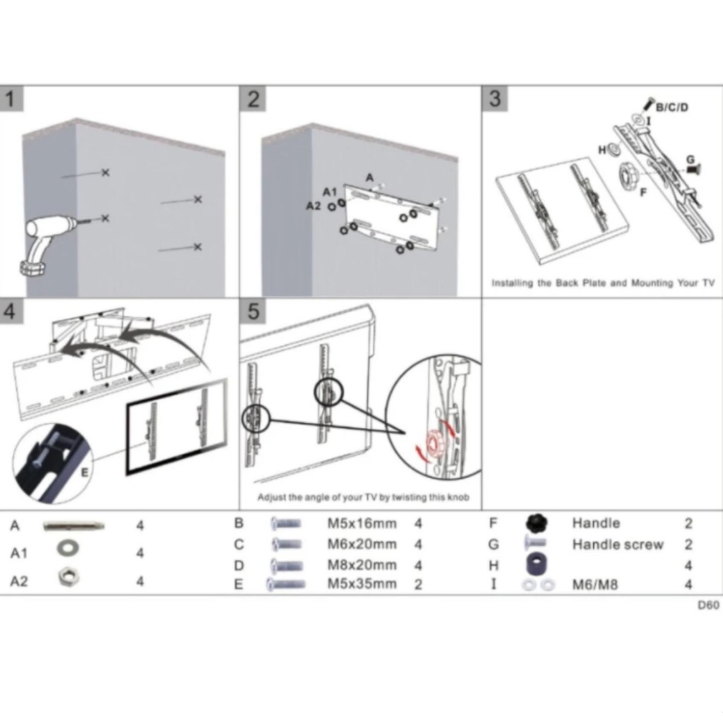 best-audio-ขาแขวนทีวี-led-รองรับ-ขนาด-40-75-full-motion-led-lcd-tv-mount-fit-for-40-75