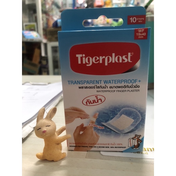 tigerplast-waterproof-ชนิดใส-ขนาดพอดีนิ้ว-1กล่อง