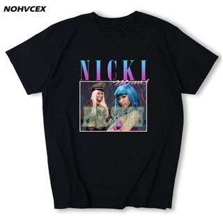 เสื้อยืดลําลอง แขนสั้น พิมพ์ลาย Nicki Minaj 90s สไตล์วินเทจ คุณภาพสูง เป็นที่นิยม เหมาะกับทุกเพศ ทุกวัย
