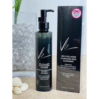 (โฟมล้างเครื่องสำอาง และ ล้างหน้า 2 in1 )Vie Cosmetics Bio-Collagen Flawless Skin Cleanser 200 ml.