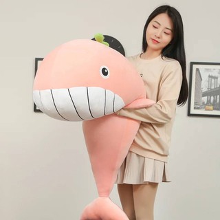 ตุ๊กตาปลาวาฬน่ารัก ตุ๊กตาปลาวาฬตัวนุ่มนิ่ม สินค้าพร้อมส่ง.