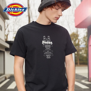 Dickies เสื้อยืดลําลอง แขนสั้น ผ้าฝ้าย พิมพ์ลายโลโก้ ทรงหลวม ใส่สบาย สําหรับผู้ชาย เหมาะกับฤดูร้อน 8742ยืด.สบาย.รัก