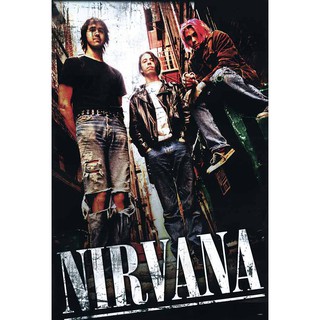 โปสเตอร์ รูปถ่าย วงดนตรี ร็อค เนอร์วานา NIRVANA 1987-94 POSTER 24”x35” Inch Kurt Cobain Legend American Rock Band v6