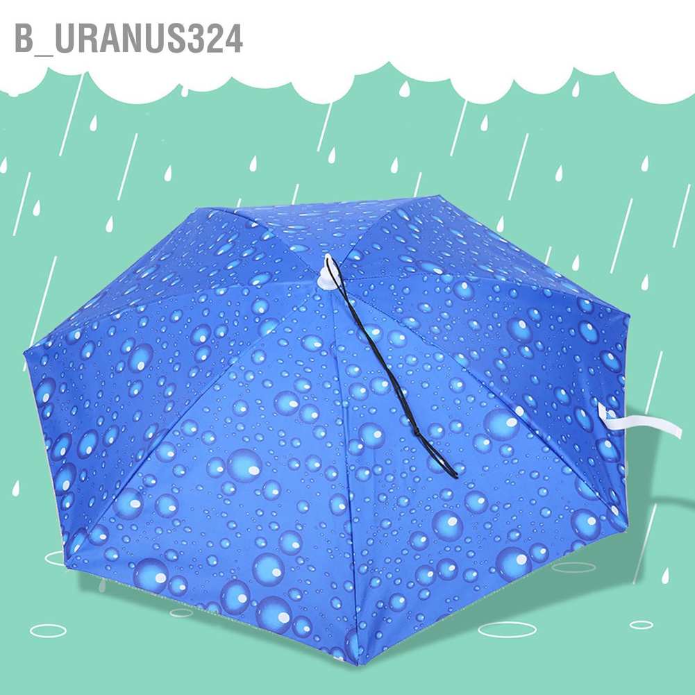 ภาพสินค้าB_Uranus324  สวมร่ม หมวกร่มกันแดด กันลม แบบพับได้ 77 ซม. แบบสวมศีรษะ พับได้ สําหรับตกปลา พร้อมส่ง จากร้าน b_uranus324.th บน Shopee ภาพที่ 4