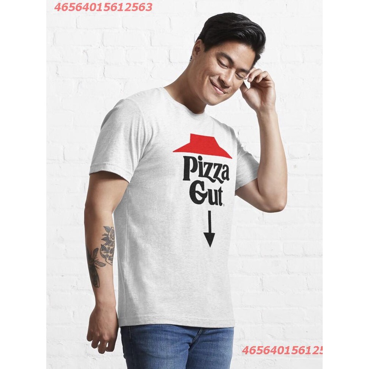 ผ้าฝ้าย-100-พิซซ่าฮัท-ผู้ใหญ่-pizza-gut-pizza-lovers-t-shirt-essential-t-shirt-discount-เสื้อยืดคอกลมs-3xl