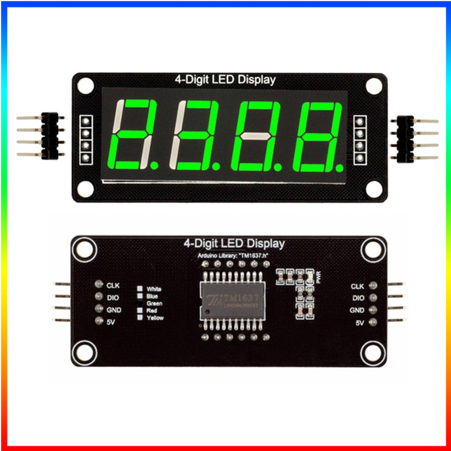 ถูกสุด-cod-0-56-นิ้ว-tm-1637-4-bite-digit-7-segment-led-โมดูลนาฬิกา-7-segment-4-arduino