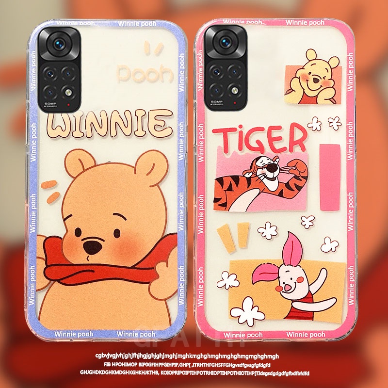 เคสโทรศัพท์-xiaomi-redmi-note-11-4g-11s-note11-pro-5g-thai-version-แฟชั่นใหม่น่ารักการ์ตูนหมูสีชมพูวินนี่เดอะพูห์ป้องกันการตกปกนิ่มใสปกหลังเคส-note11pro
