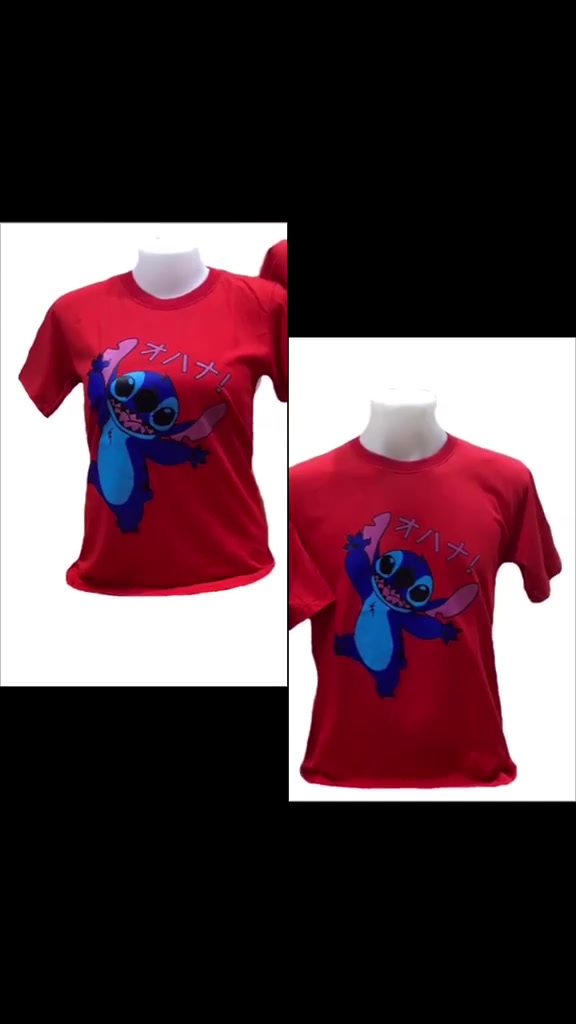 เสื้อยืดลายสติช-เสื้อ-stitch-ผ้าคอตตอน