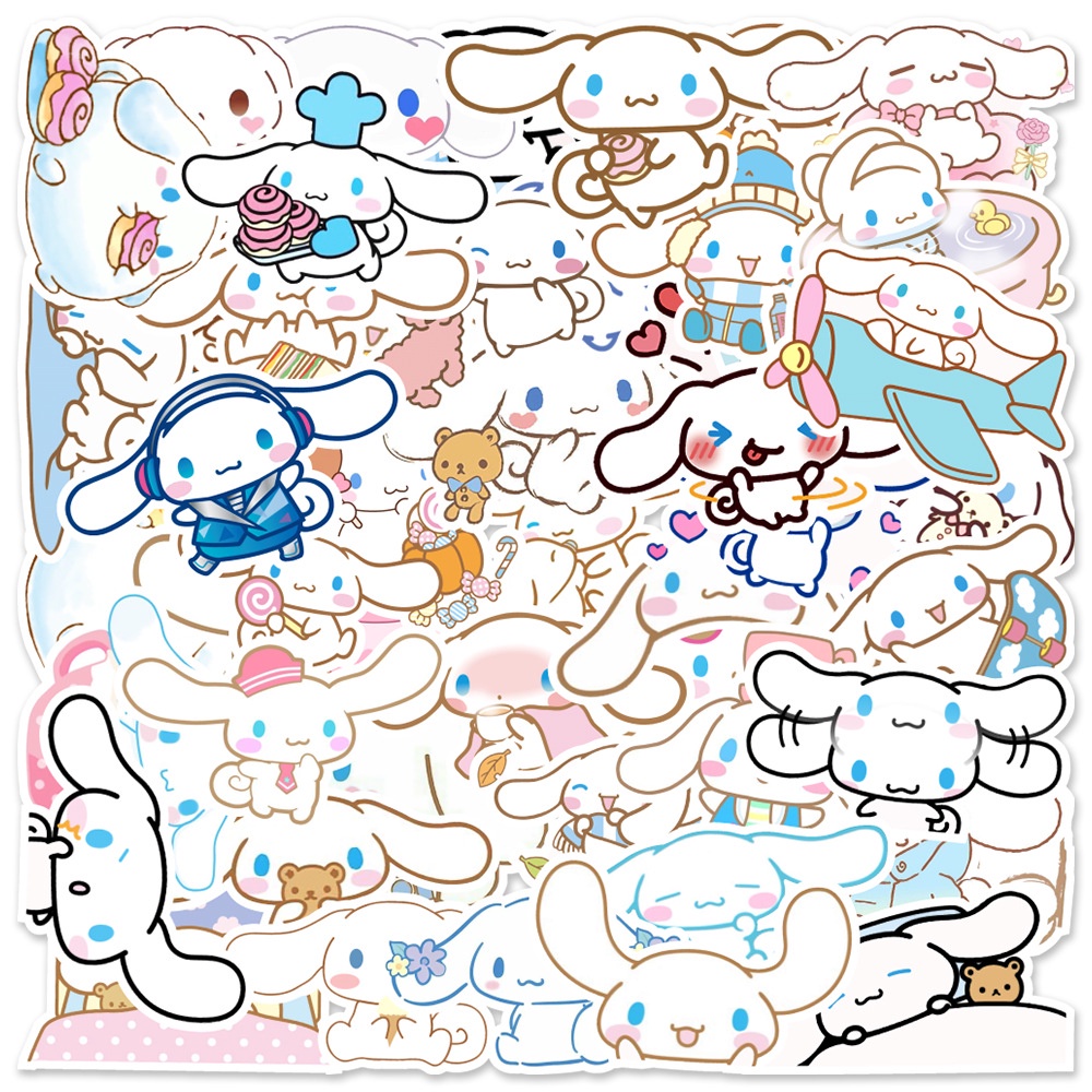 สติกเกอร์-pvc-ลายการ์ตูน-cinnamoroll-sanrio-น่ารัก-กันน้ํา-50-ชิ้น-ต่อแพ็ค-2