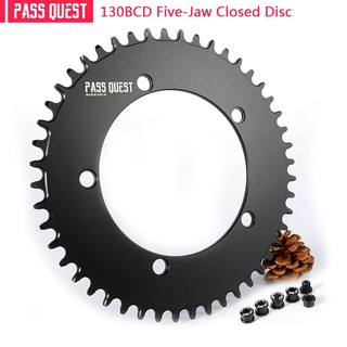 เฟืองหน้า จักรยานเสือหมอบ ใบจาน 130BCD ขนาดฟัน 42/44/46/48/50/52/54/56/58T Bicycle Chainring เข้ากันได้กับ sram