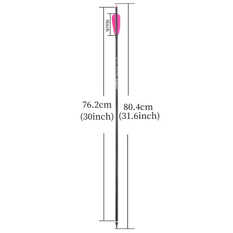 6ชิ้น-ลูกธนูคาร์บอนขนนกแท้จำนวน-500-ลูก-1-ชุด-คันธนูและลูกธนูผสมแบบดั้งเดิม-ลูกธนูคาร์บอนเอนกประสงค์-ลูกธนูสีชมพู