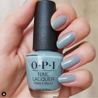 พร้อมส่ง OPI - Ring Bare-er (NL SH6) ยาทาเล็บใสๆ สีฟ้าเทาเบาๆ น่ารักกรุบๆ แท้ 100%