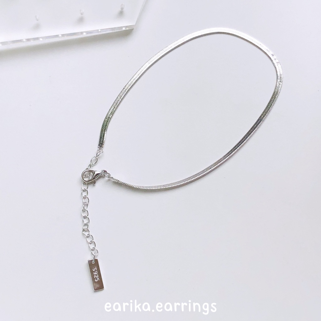 กรอกโค้ด-72w5v-ลด-65-earika-earrings-silver-viber-anklet-สร้อยข้อเท้าลายงูเงินแท้-ปรับขนาดได้