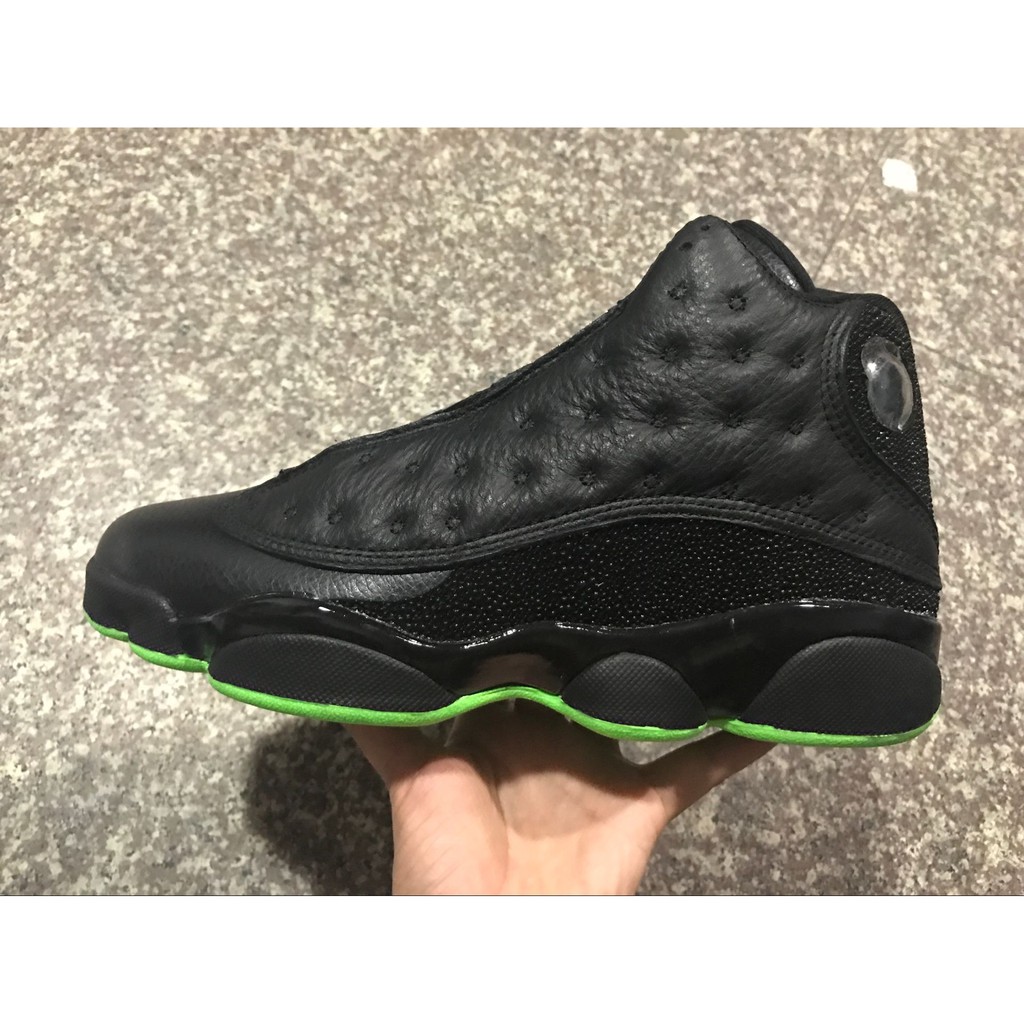 air-jordan-13-high-top-black-and-green-basketball-sports-shoes-men