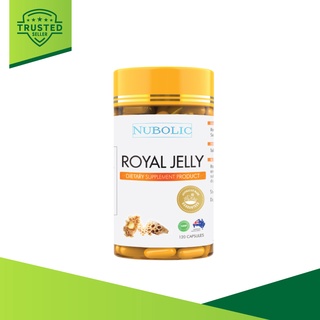 NUBOLIC นมผึ้ง 6% Royal Jelly 1500 mg (120 แคปซูล) จากประเทศออสเตรเลีย สูตรดั้งเดิม