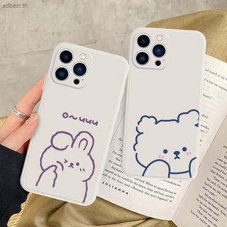 H094 เคสโทรศัพท์มือถือ ลายหมีน่ารัก สีขาวดํา เรียบง่าย สําหรับ Vivo Y20S Y20 Y20A Y20G Y11S Y12S Y20I Vivo Y95 Y91 Y91I Y1S Y91C Y90 Y15S Y15A Y51 Y51A Y31