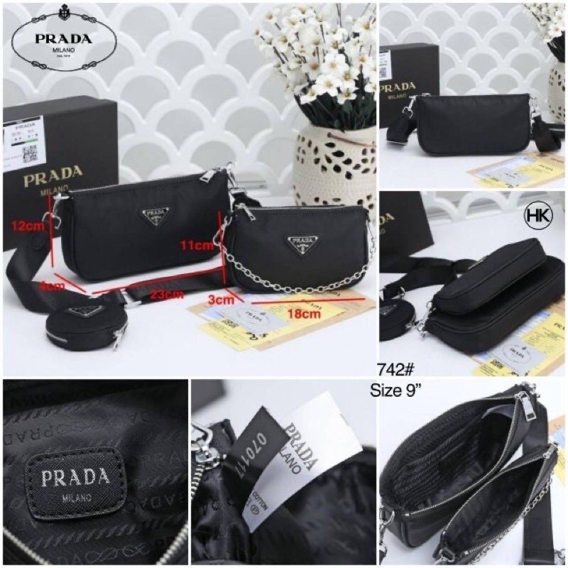 Pochette prada outlet deals