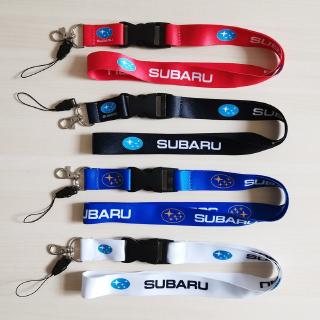 Subaru สายคล้องคอ เชือกเส้นเล็ก ถอดออกได้ โลโก้รถยนต์ บัตรประจําตัว บัตรประจําตัว โทรศัพท์มือถือ แขวนเชือก