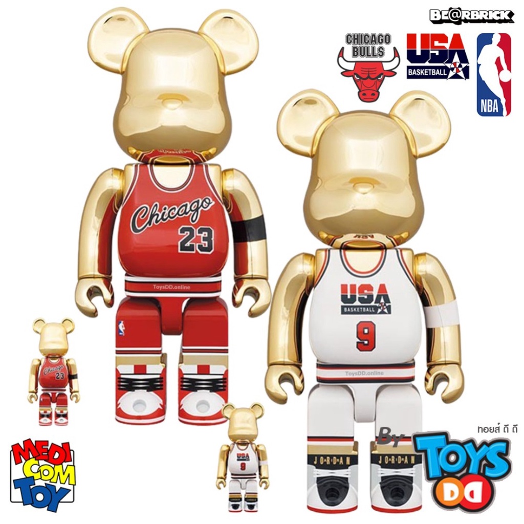 Be@rbrick Michael Jordan 1985 Rookie Jersey & 1992 Team USA Be@rbrick Michael Jordan 1985 Rookie Jersey & 1992 Team USA