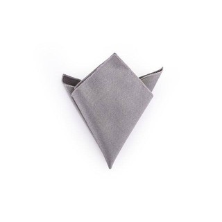 ผ้าเช็ดหน้าสูทเทาเงิน -Silver Jacquad pocket square