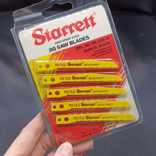 ใบเลื่อยจิ๊กซอว์ STARRETT RS153 ตัดเหล็ก high speed steel // บรรจุแพคละ 5 ใบ